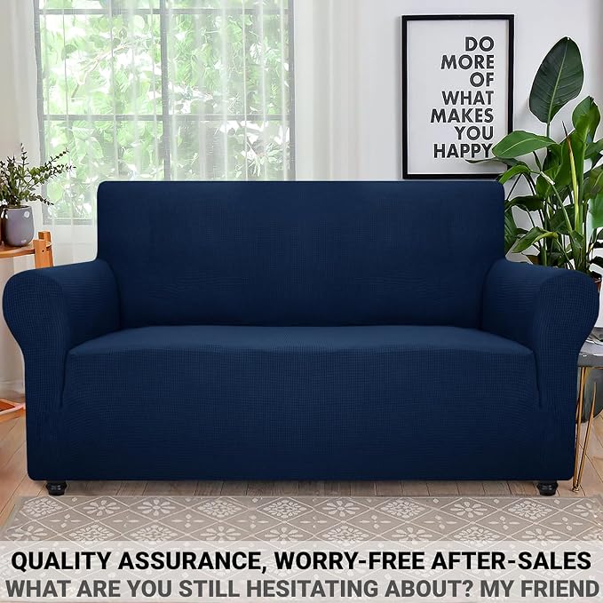 ZNSAYOTX Super Stretch Couch Cover Love Seat Sofa Covers - Image 5