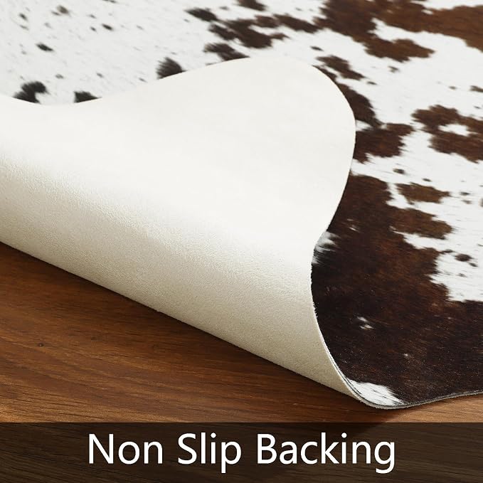 AROGAN White 6×7.2 Feet Faux Cow Print Rug Large - Image 3