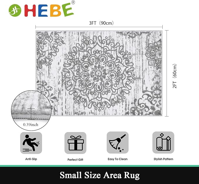 HEBE Washable Area Rug - Image 2