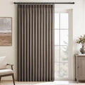 Topfinel Pinch Pleated Curtains 90 Inches Long 1 Panels Set, Burlywood Semi by Topfinel