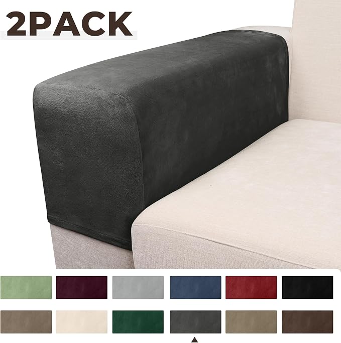 Couch Arm Covers 2 Pcs Sofa Armrest Covers Stretch Couch, Armrest Cover - Image 5