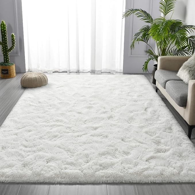 Deerhoo Large Shag Area Rugs 8 x 10, Plush Fuzzy Rugs - Image 2