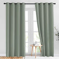 NICETOWN Blackout Sage Green Curtains 84 inch Length 2 Panels Set by NICETOWN