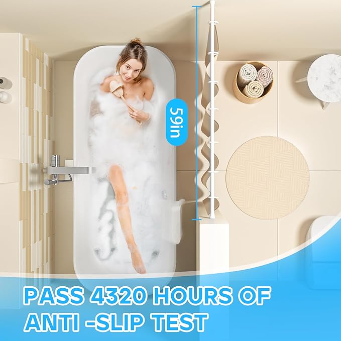 AIZESI Shower Rod 34-59 Inch - Image 5