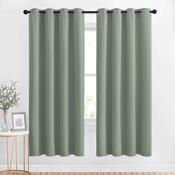 NICETOWN Blackout Curtains 72 inches Long 2 Panels Set by NICETOWN