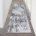 HEBE Hallway Runner Rug 2'x6' Washable Vintage Distressed Area Rugs Non Slip by HEBE