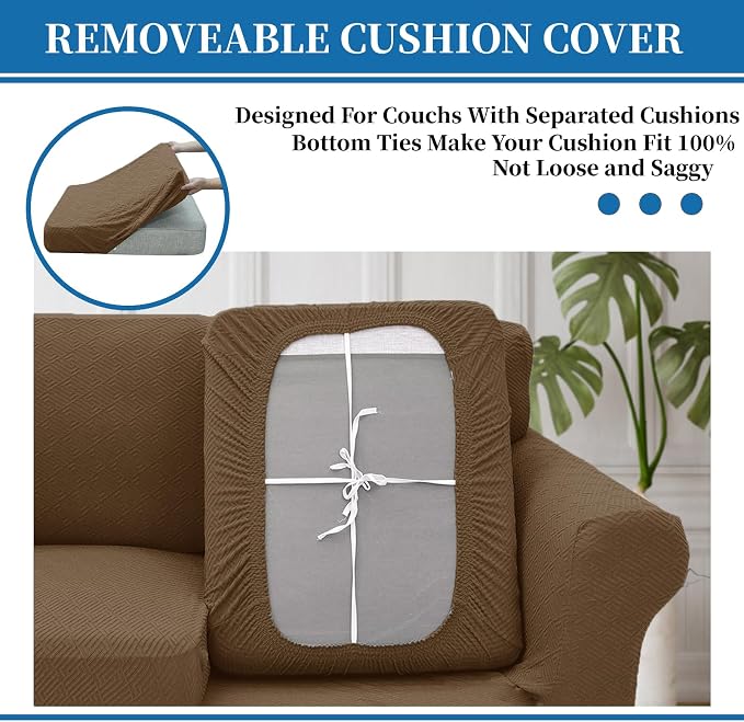 XINEAGE New 4 Pieces Couch Covers - Image 4
