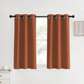 NICETOWN Kitchen Curtains Small Window Curtains & Drapes, Burnt Orange by NICETOWN