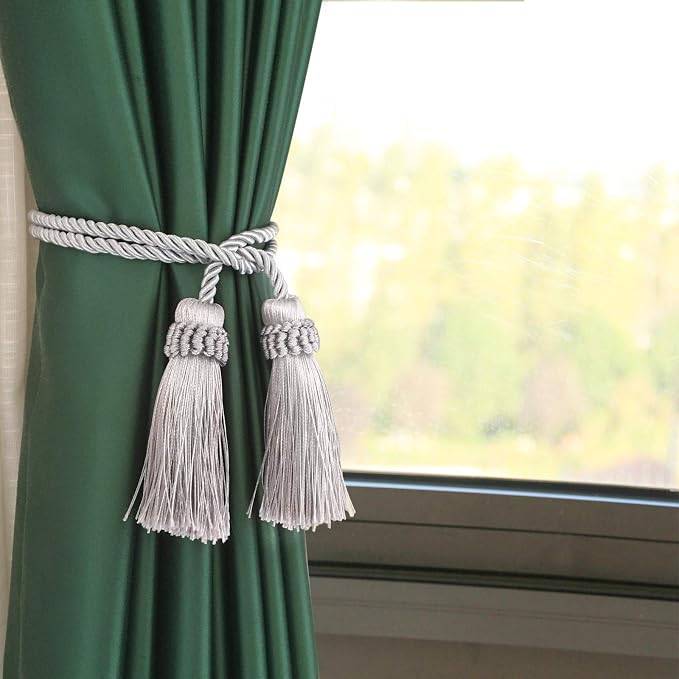 Fenghuangwu Curtain Tiebacks Handmade Decorative Curtain Holdbacks Rope - Image 4