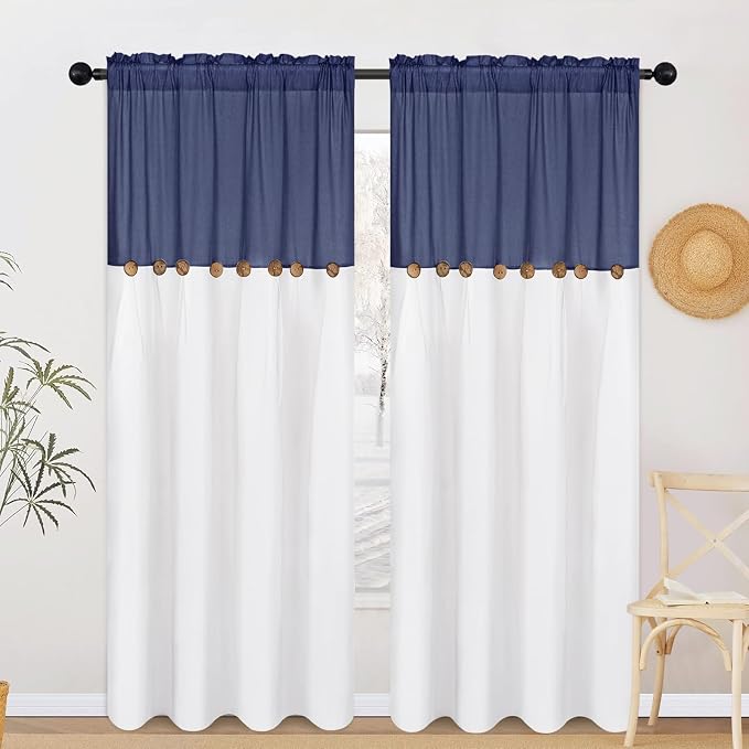 FRAMICS Farmhouse Cotton Linen Curtains - Image 2