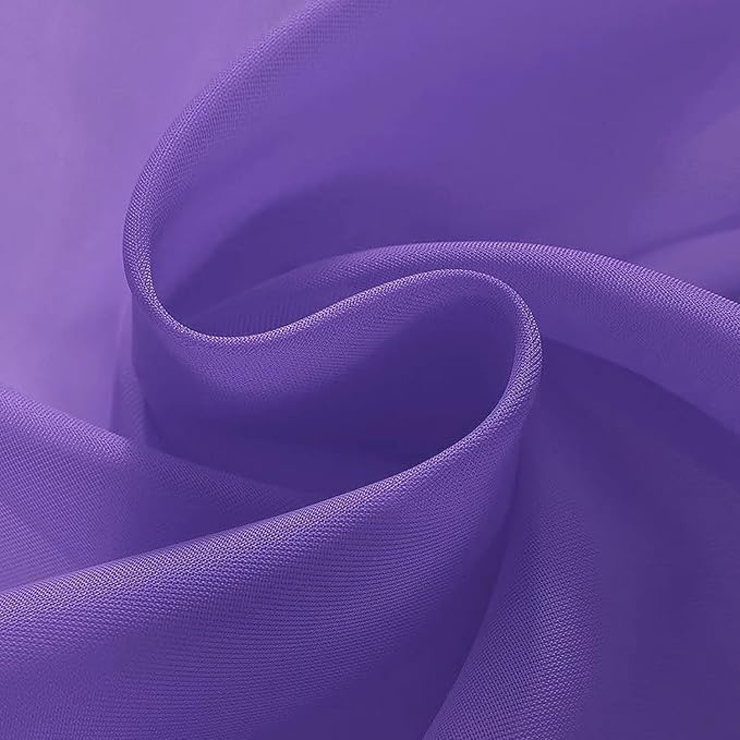 SpaceDresser Sheer Voile Window Treatment Rod Pocket Curtain Panels - Image 5