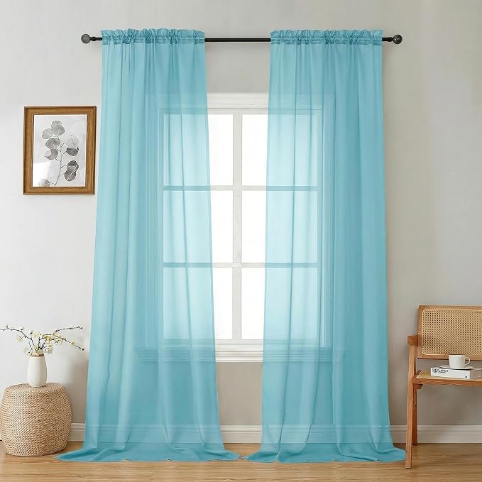 Gwine Sheer Curtains 96 Inches Long by Gwine