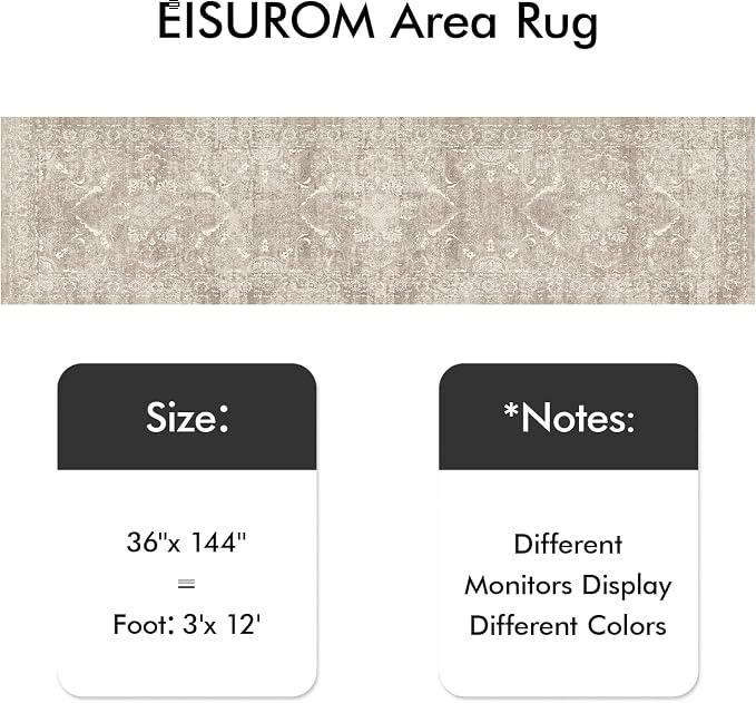 Washable 3x12 Runner Rug - Image 2