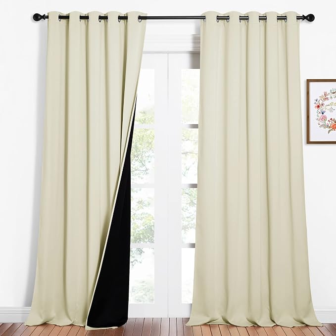 NICETOWN Living Room Completely Shaded Draperies, Privacy Protection & Noise by NICETOWN