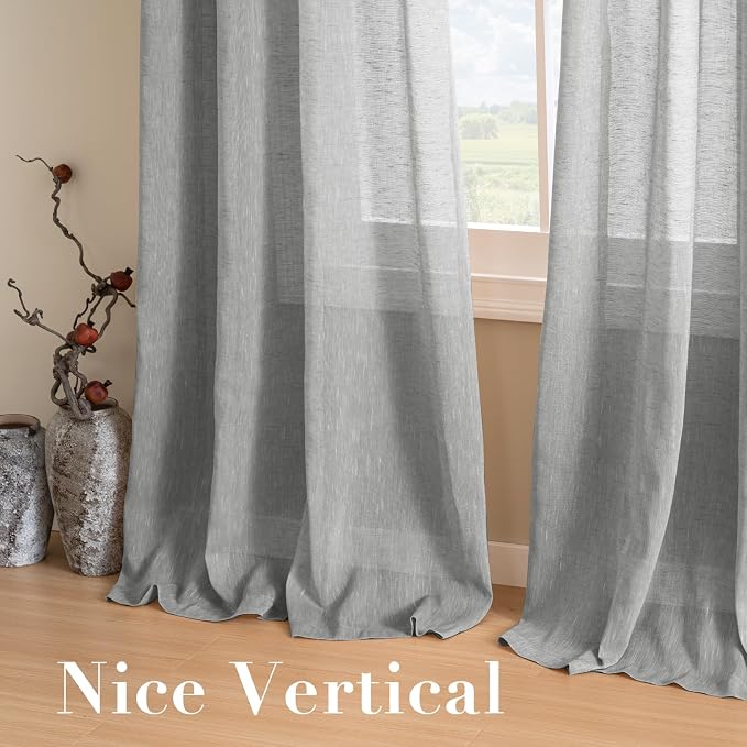 H.VERSAILTEX Elegant Linen and polyester Semi Sheer Curtains - Image 7