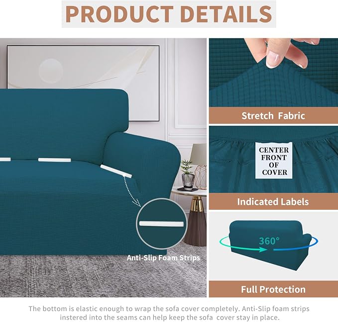Easy-Going 100% Waterproof Couch Cover, Dual Waterproof Sofa Cover, Stretch - Image 4