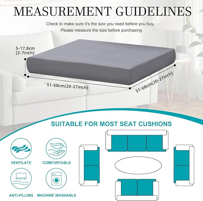 14Pcs Stretch Patio Cushion Covers, Outdoor Couch Covers Replacement, Outdoor - Image 2