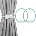 Melaluxe 2 Pack Magnetic Curtain Tiebacks, Decorative Curtain Holdbacks by Melaluxe