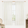 LAMIT Faux Linen Curtains 63 inches Long by LAMIT