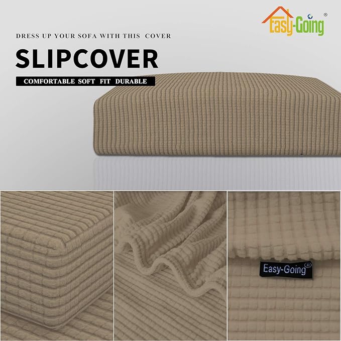 Easy-Going Stretch Loveseat Cushion Cover Sofa Cushion Furniture Protector Sofa - Image 4