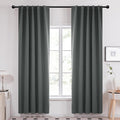 Deconovo Blackout Curtains, Thermal Insulated, W42 x L84 2 Panels, Back Tab by Deconovo
