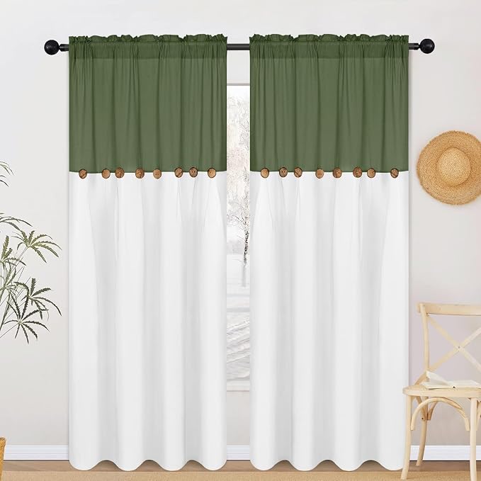 FRAMICS Farmhouse Cotton Linen Curtains - Image 7