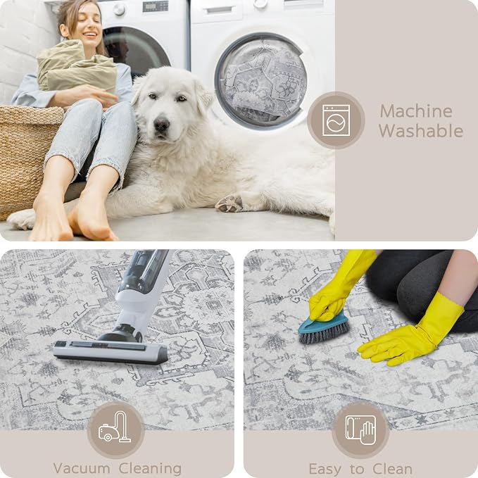 Srugn Area Rugs 5x7 Washable Area Rugs - Image 4