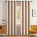 MIULEE Blackout Curtains for Bedroom Living Room Thermal Insulated Room Black by MIULEE
