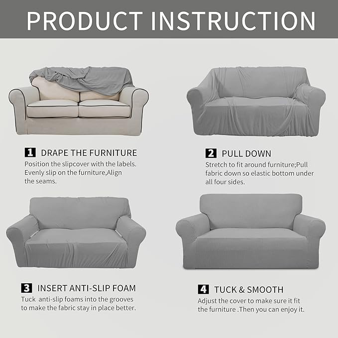 Easy-Going Stretch Chair Sofa Slipcover 1-Piece Couch Sofa Cover Furniture - Image 6