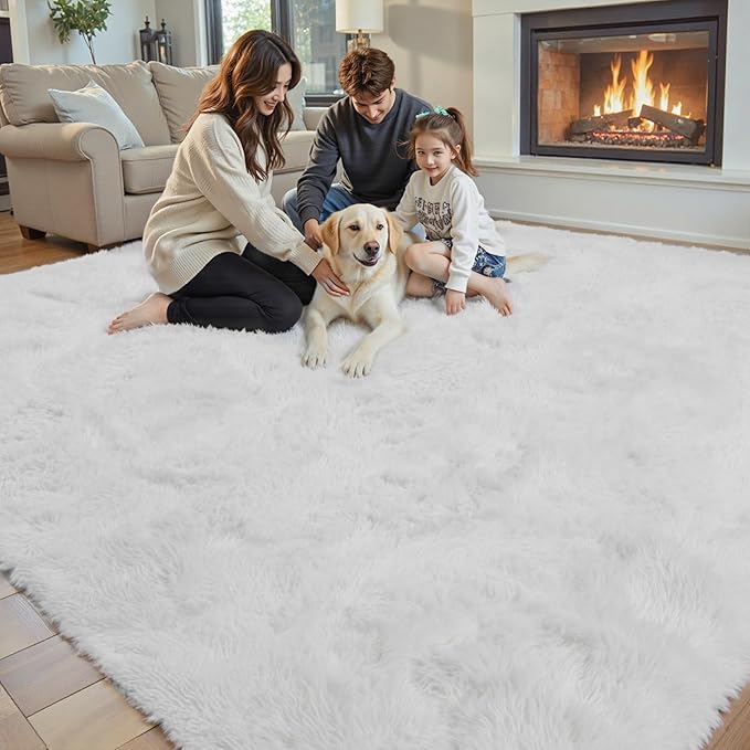 Super Soft Shaggy Area Rugs for Bedroom 4x6 Feet, Shaggy Plush Living Room Shag - Image 7