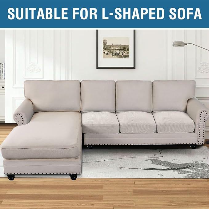 H.VERSAILTEX Super Stretch Individual Seat Cushion Cover Sofa Covers Couch - Image 9