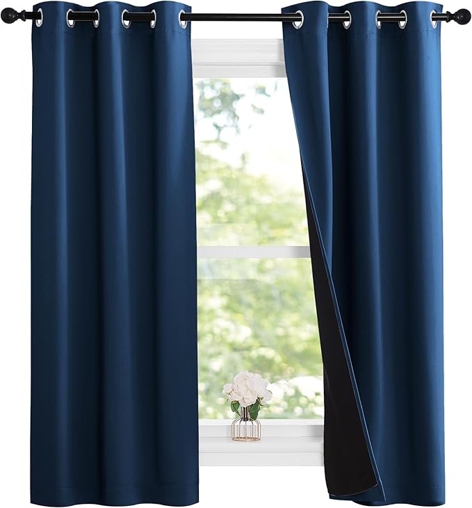 NICETOWN 100% Blackout Short Curtains by NICETOWN