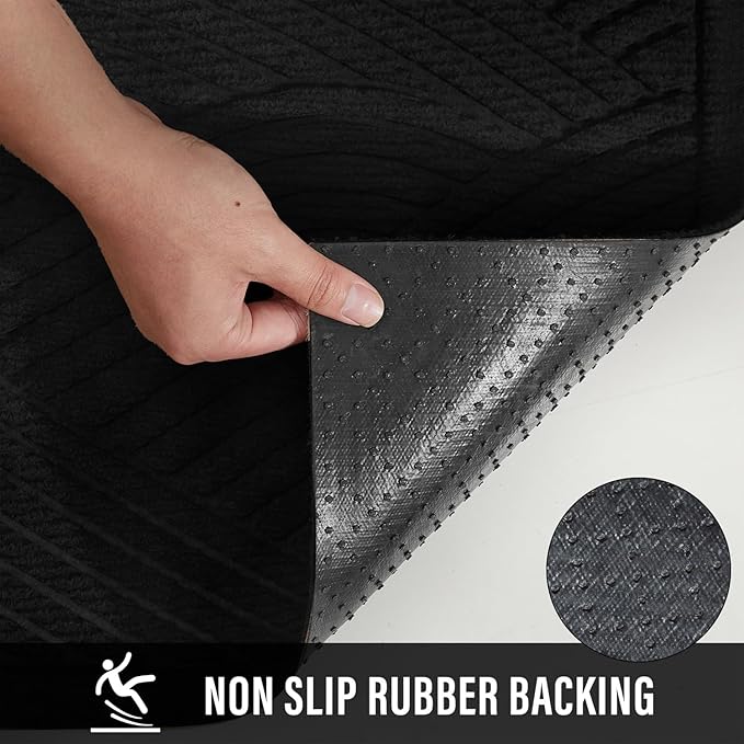 HIYARD Sturdy Front Door Mat, Absorbent Muddy Dirt Resist Welcome Door Mats - Image 4