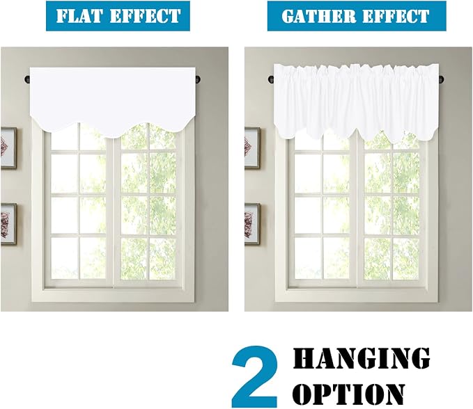 H.VERSAILTEX 4 Panels Blackout Curtain Valances - Image 5