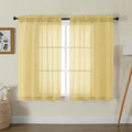 Gwine Sheer Curtains for Living Room 45 inch Length by Gwine