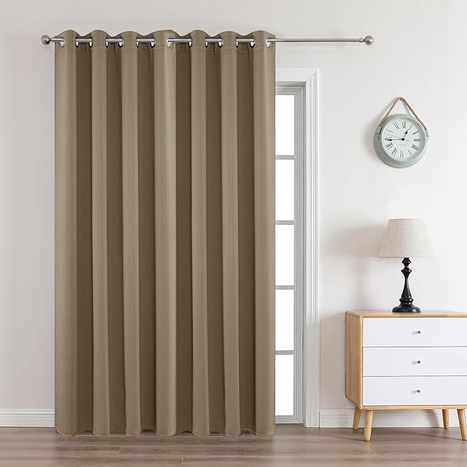 Joydeco Blackout Curtains 108 Inches Long 1 Panel, Thermal Insulated Long by JOYDECO