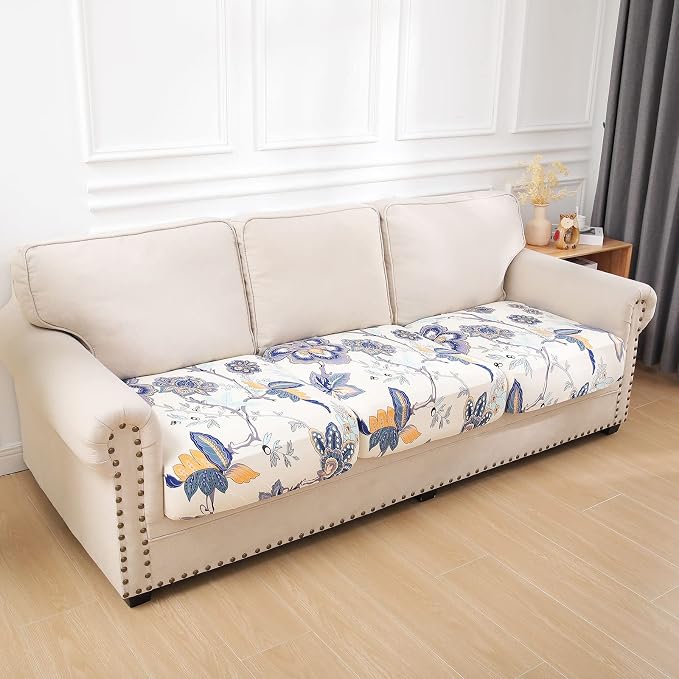 hyha Printed Couch Cushion Covers, Floral Sofa Covers Washable - Image 5