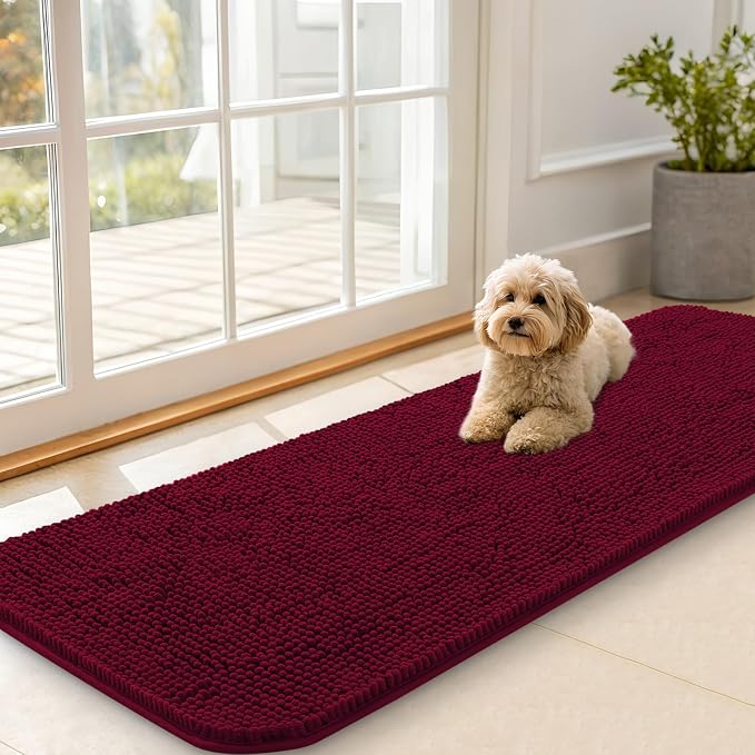 OLANLY Dog Door Mat for Muddy Paws 59x20, Absorbs Moisture and Dirt, Absorbent by OLANLY