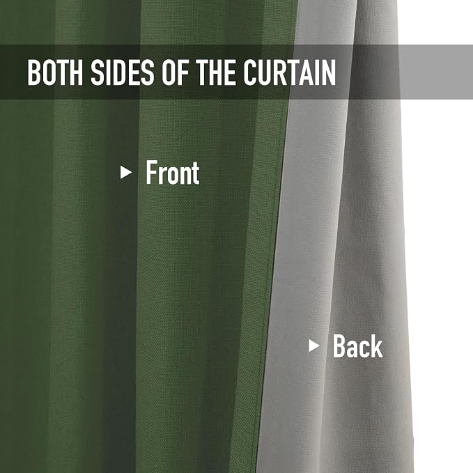 100% Blackout Shield Linen Blackout Curtains - Image 4