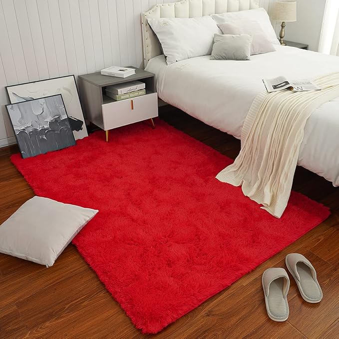 Chicrug Soft Area Rugs for Bedroom Living Room Plush Fluffy Rug 9x12 Feet - Image 3