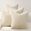 Topfinel Decorative Beige Throw Pillow Covers Cushion Cases, Natural Home Decor by Topfinel