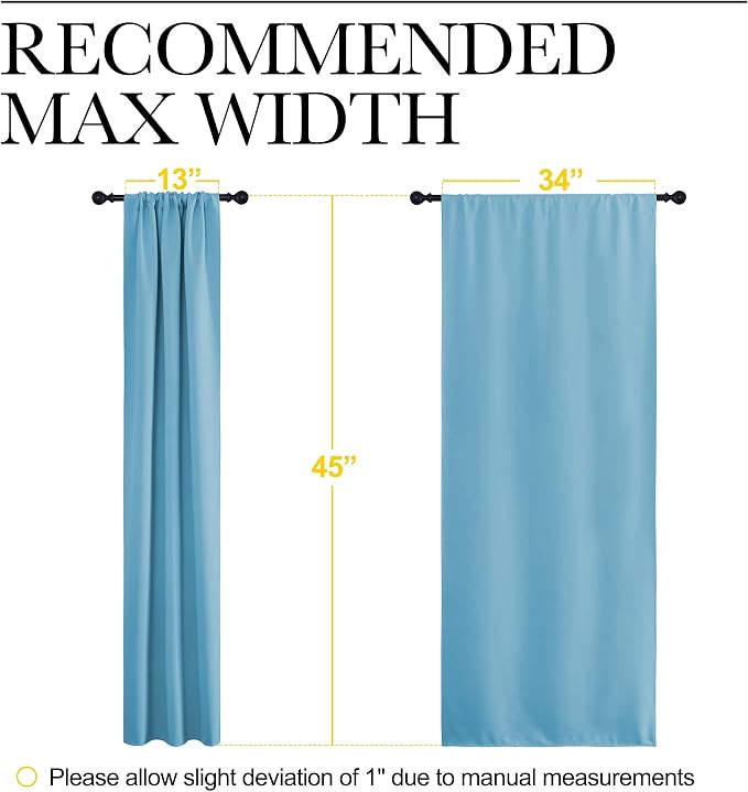NICETOWN Kitchen Curtains, Short Blackout Curtains & Drapes, Home Decoration - Image 7