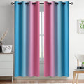 Yakamok Ombre Pink and Blue Curtains by Yakamok