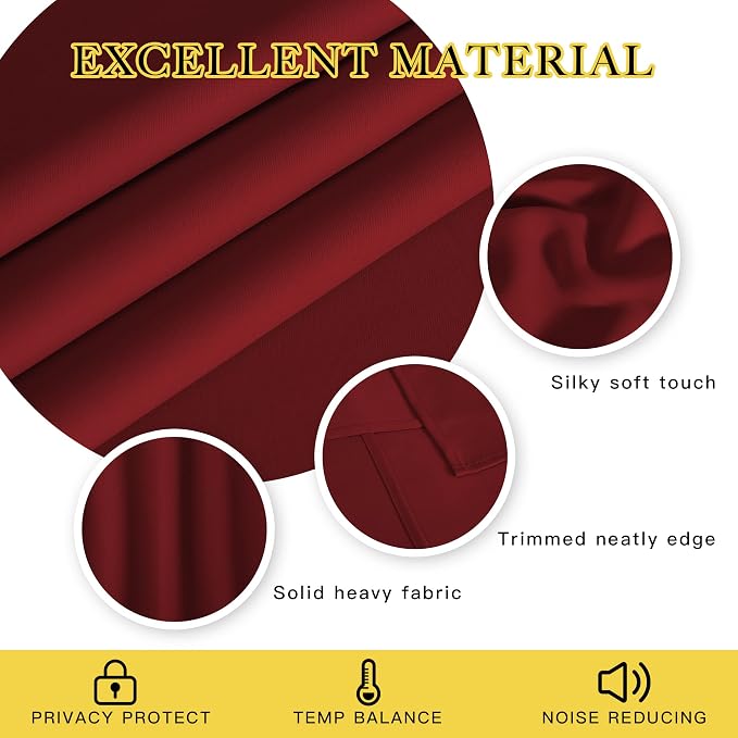 NICETOWN Door Curtain for Closet Doors 80 Inches Long 1 Panel, Room Divider - Image 2