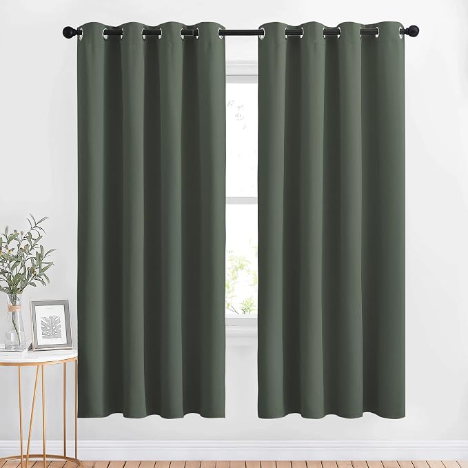 NICETOWN Blackout Curtains 72 inch Length 2 Panels Set by NICETOWN