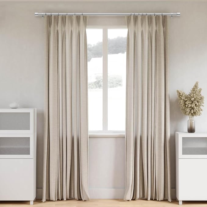 GEEBOBO 2 Pack Silver Curtain Rods - Image 4