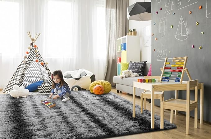 TWINNIS Super Soft Shaggy Rugs Fluffy Carpets, 5x8 Feet, Indoor Modern Plush - Image 4