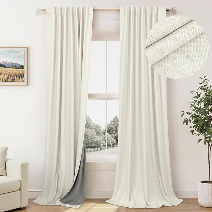 Pitalk 108 Inch Long Blackout Curtains & Drapes by Pitalk