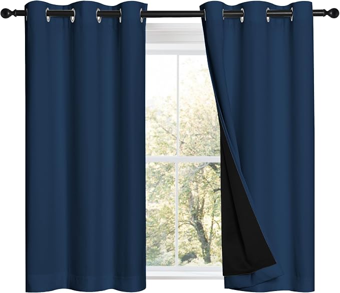 NICETOWN 100% Blackout Short Curtains by NICETOWN