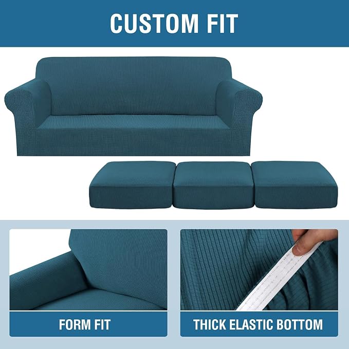 H.VERSAILTEX 4 Piece Stretch Sofa Covers - Image 4